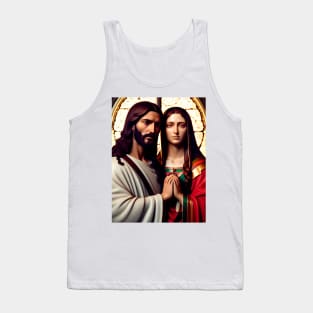 Jesus Christ next to Saint Mary Magdalene Tank Top